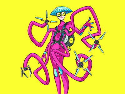 DOCTOR OCTOPUS art character character design dessin doc ock doctor octopus drawing illustration illustration art marvel octavius octopus spiderman