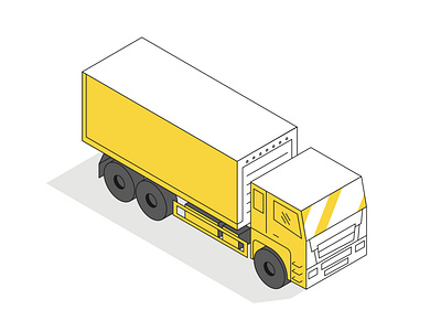 Truck isometric illustration affinity designer heavy equipment isometric illustration truck vector illustration vehicle