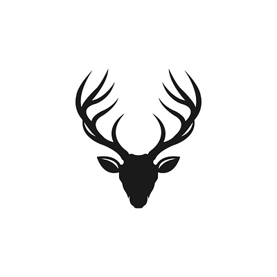 Majestic Deer Logo Vector – Antlers in Focus adventure animal antlers bold branding creative deer head deer logo design elegant forest hunting logo illustration logo mascot minimalist logo nature inspired stag logo vector art wildlife