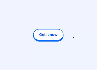 Animated 3D retro button built in Framer 3d animated animation blue border button press retro