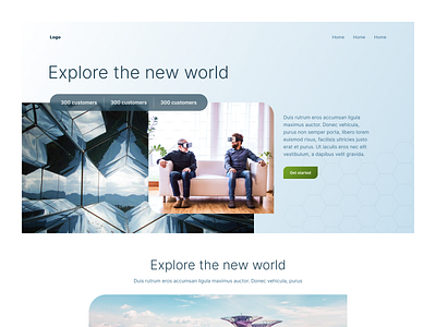 Landing page concept branding design graphic design modern ui ux webdesign