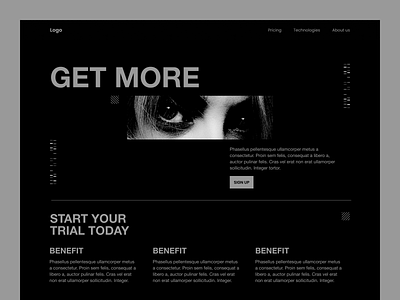 Landing page concept branding design graphic design modern ui ux webdesign