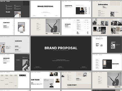 Brand Proposal PowerPoint & Google Slides Template. brand proposal business creative google slides minimal minimalist powerpoint ppt pptx presentation