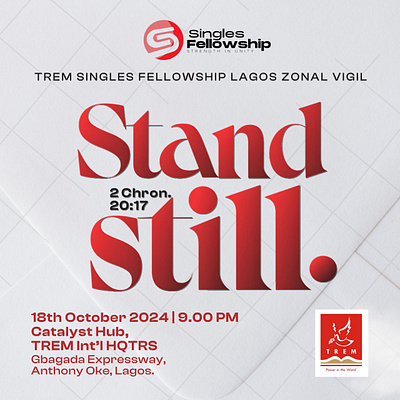 Stand Still Graphic for TREM graphic design social media