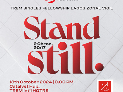 Stand Still Graphic for TREM graphic design social media