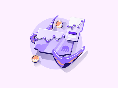 Kraken App - illustration app illustration brand illustration clean illustration crypto app illustration crypto illustration dapp illustration figma illustration finance illustration fully responsive illustration hi tech illustration info illustration kraken kraken illustration modern illustration purple illustration trading illustration ui illustration vector illustration web illustration web3 illustration