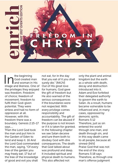 Enrich - (Events) Freedom in Christ