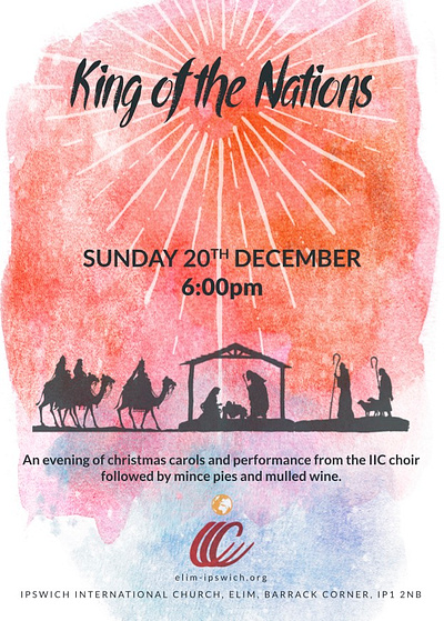 Christmas Poster - King of the Nations