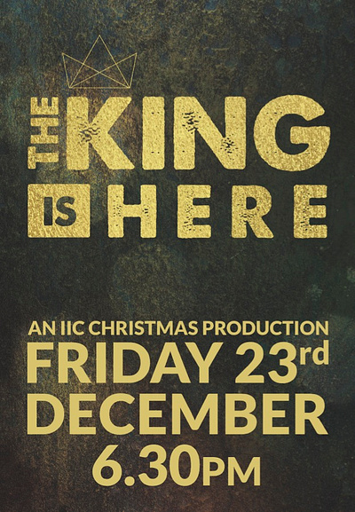 Christmas Poster - The King is Here