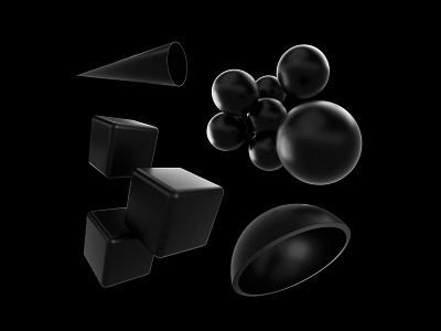 Design assets: 3D Black Shapes Collection 3d 3d assets 3d black shapes 3d illustration 3d shapes black black collection black shapes brand design branding design design assets design resources free graphic design illustration resources ui ux web design