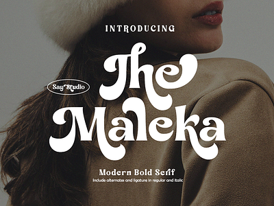 The Maleka - Modern Bold Font bold font branding branding font chubby font display font elegant font fashion fashion font font fonts groovy font modern modern font poster font retro font serif font typeface vintage font wedding wedding font