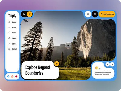 Travel service - Web Design ui ux