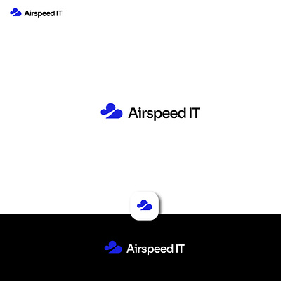 AirSpeed IT cloud design graphic design it logo modern technology