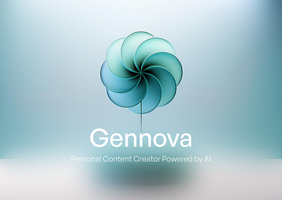 Gennova Logo ai branding content design generative ai graphic design illustration logo poster ui