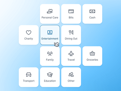 swiftbank: AI Digital Banking & Payment App - Spending Category ai banking app banking app banking assistant banking ui kit blue category ui clean dark blue digital banking app digital banking ui finance icon finance ui kit minimal mobile banking app modern payment app payment category payment ui soft spending category
