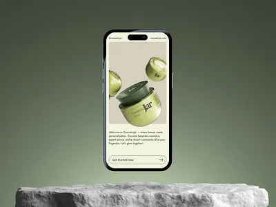 cosmeticjar branding design mobile app ui ux