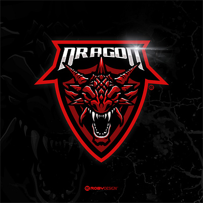 DRAGON - ESPORT branding design graphic design illustration logo vector