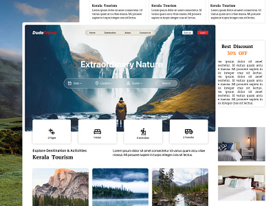 Travel Website branding graphic design logo ui