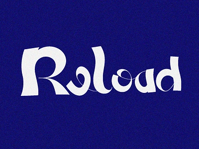 RELOAD TYPE FUTURE NOISE branding design future graphic design lettering logo morden reload type