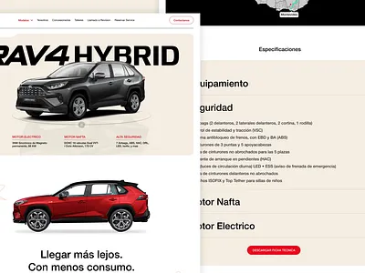 Toyota Uruguay Page redesign 2024 2025 animation car cars hybrid interactive landing landing page motors new rav4 redesign roadtrip toyota trend ui ux web website