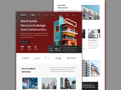 Website Design For A Construction Company architecture branding building construction design elementor elementor pro figma graphic design structural design ui uiux ux website website design wix wix studio wix website wordpress wordpress website