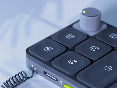 Toolbar 3D Illustration 3d branding button c4d design icons keyboard keys panel render shortcuts switch toolbar tools ui ux