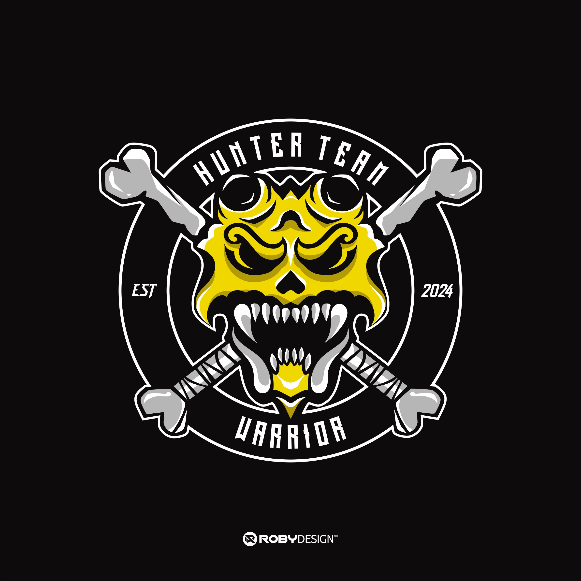 HUNTER TEAM - WARRIOR FOR SALE branding graphic design logo