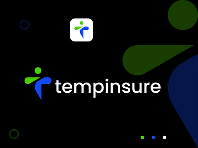 Tempinsure logo branding broker brokerage commercial consulting human icon insurance insurance logo investment letter mark monogram logo modern logo mortage real estate t letter temp insure