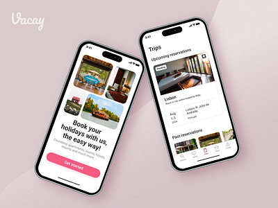 Vacay - Rental Vacation Stays app booking design hotels mobile rental ui ux vacation