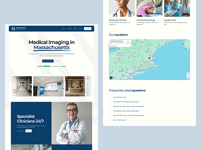 Northeast Imaging - POC: Framer Build design product design tech ui ux web website