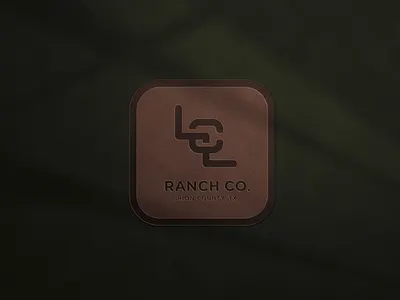 LCL Ranch Co. Coaster Mockup coaster mockup lcl ranch logo design monogram coaster monogram logo monogram logo design monogram logo designer ranch logo