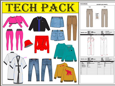 I Provide Apparel Tech Pack & Sewing Pattern Service animation art cloo3d design drawing fashion fashion design flat sketch graphic design graphics design illustration logo motion graphics portfolio sewing pattern shorts sketch ui video web design