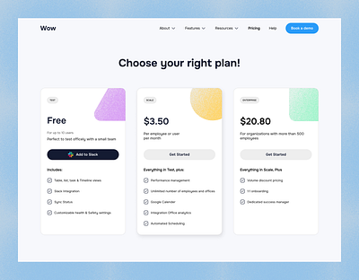 Saas - Pricing page agency branding color design figma landing page lighttheme plan plan price price pricing pricing page saas ui uiux