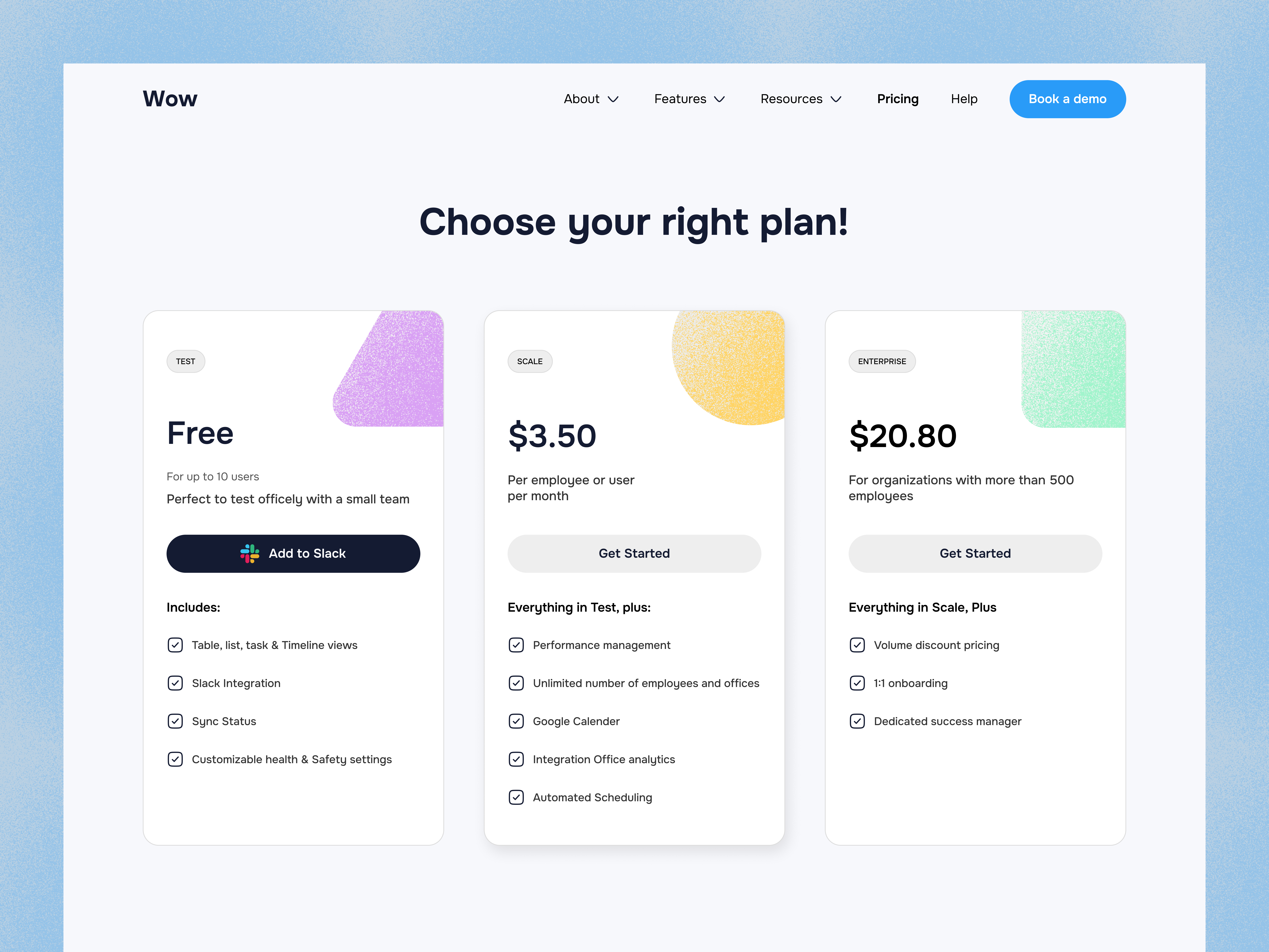 Saas - Pricing page agency branding color dailyui design figma landing page lighttheme plan price price pricing pricing page saas ui uiux visualdesign webdesign website webui