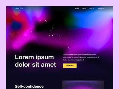 Landing page concept branding design graphic design modern ui ux webdesign