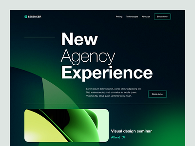 Landing page concept branding design graphic design modern ui ux webdesign