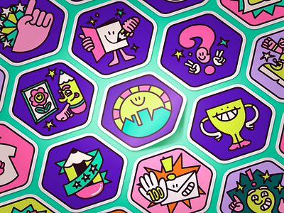 Inkygoodness Community Badges awards badge badge design badges character design digital art digital illustration icon icon design icons illustration procreate slaps sticker sticker art sticker design sticker packs stickers ui vector