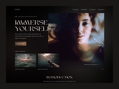 Landing page concept branding design graphic design modern ui ux webdesign