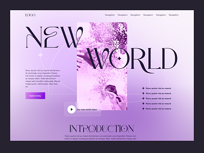 Landing page concept branding design graphic design modern ui ux webdesign