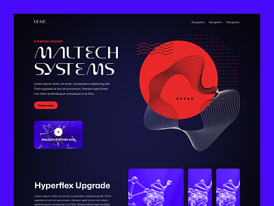 Landing page concept branding design graphic design modern ui ux webdesign