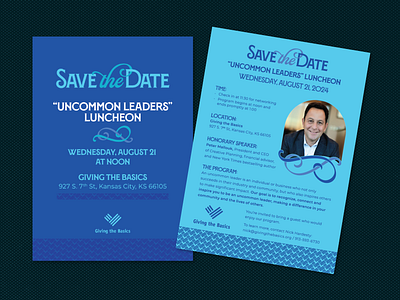 Save the Date - Giving the Basics - from Rarified Creative design graphic design invitation typography vector