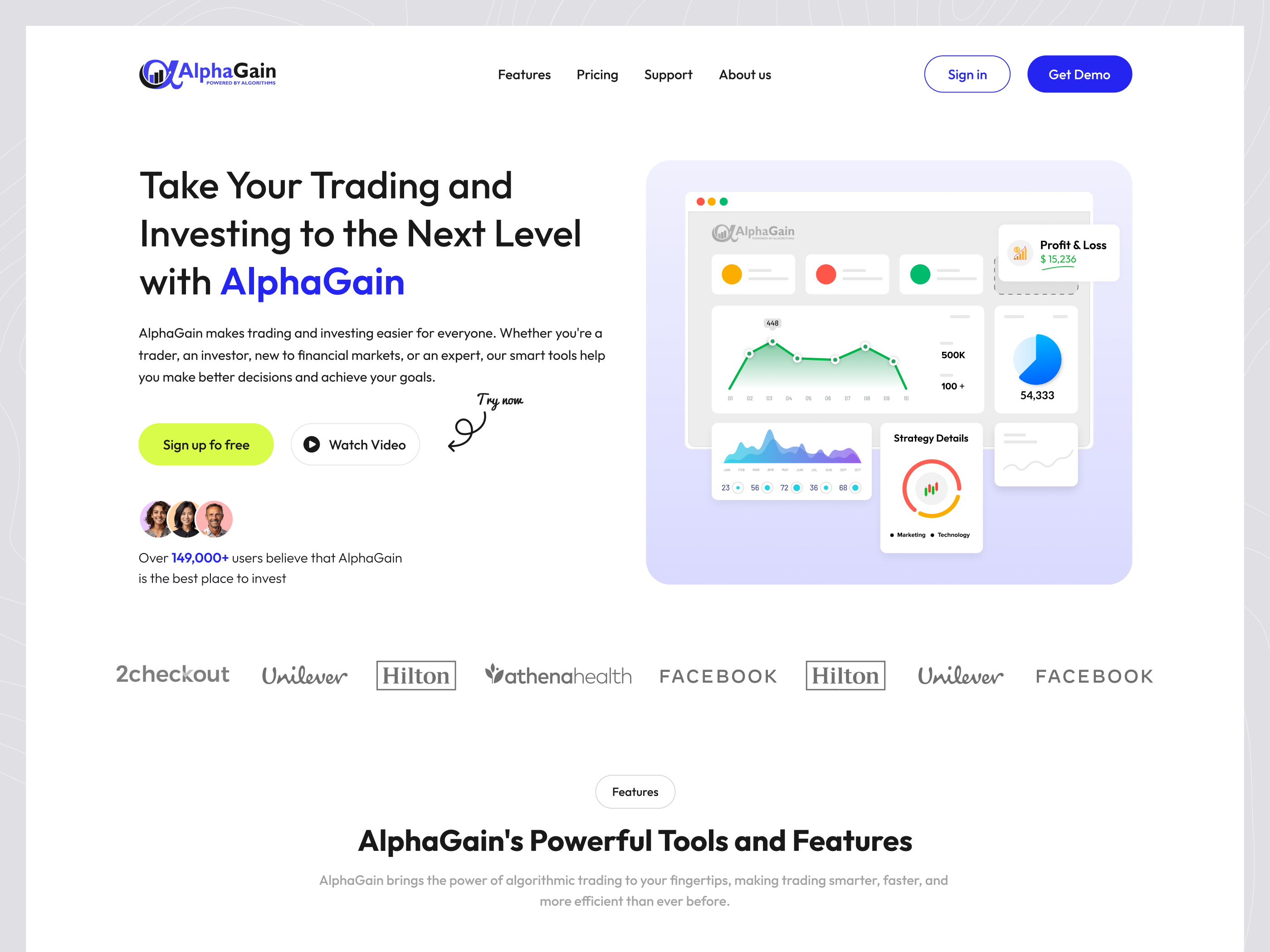 Example of Modern Website UI/UX Design