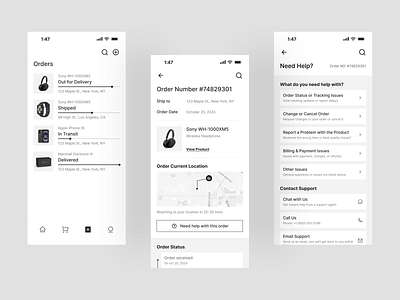 Ecom App app design ecom minimalist ui