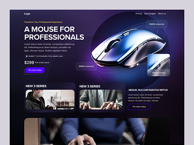 Landing page concept branding design graphic design modern ui ux webdesign