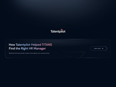 CTA Section Variations for Talentpilot card cta darkmode graphic design startup tech ui