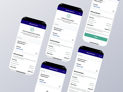 Refund Mobile App Ui app design mobile refund refund app refund dashboard refund design refund details refund experience refund interface refund mobile refund option refund page refund screen refund setting refund ui refund view refund widget screen ui