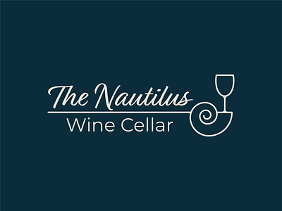 The Nautilus Wine Cellar branding graphic design logo typography vector