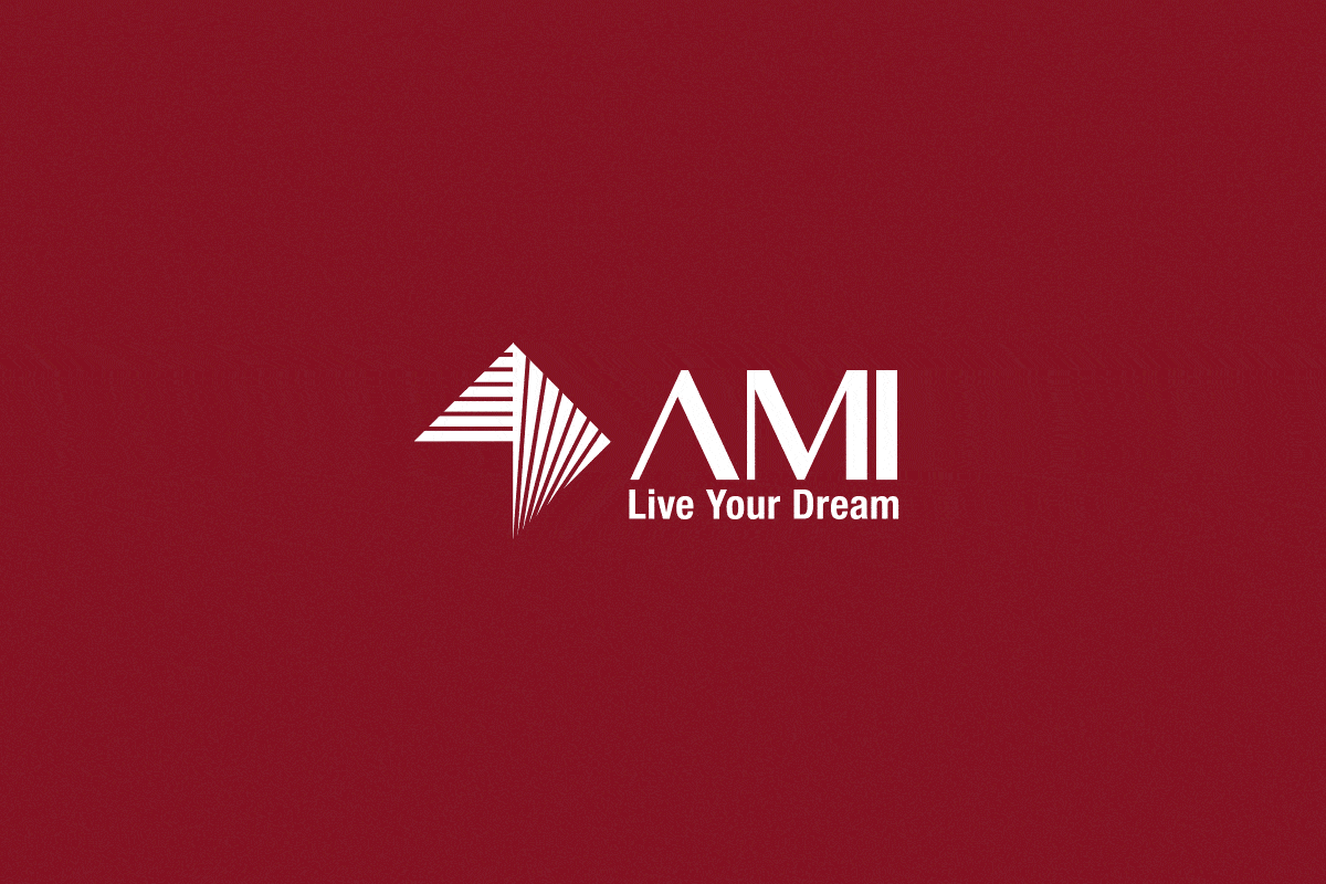 AMI—Real Estate Branding abstract branding burgundy dream house logo real estate red