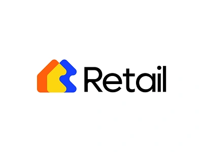 Retail Real Estate Logo Design abstract logo app icon brand identity branding building logo creative logo gradient logo home logo letter r home logo logo design real estate logo retail logo