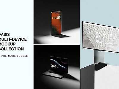 Oasis Multi-Device Mockup Collection apple display mockup apple pro display xdr branding dark mockup imac mockup ipad mockup iphone mockup mac mockup macbook mockup multi device mockup pc mockup phone mockup presentation mockup tablet mockup web mockup website mockup xdr mockup